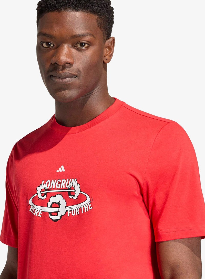 اديداس تيشيرت مطبوع للمدى الطويل - Image 3